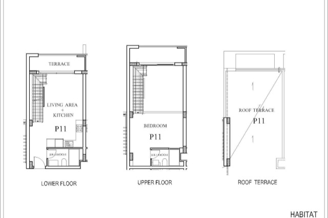 Duplex penthouse floorplan