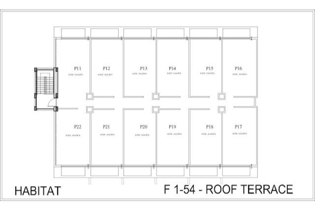 Roof terrace floorplan