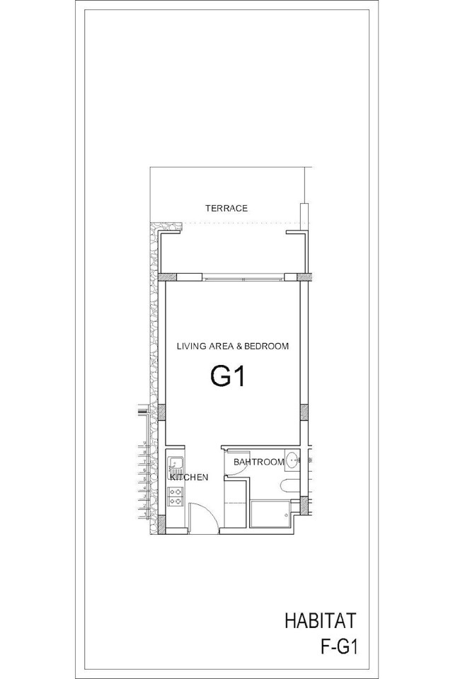 Studio garden floorplan